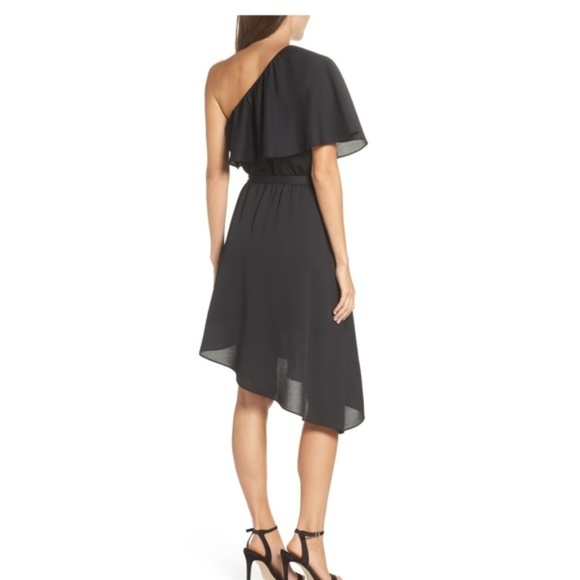 NEW Charles Henry One-Shoulder Asymmetrical Dress - Picture 2 of 5